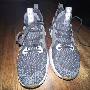 Under Armour Charcoal and White Athletic Shoes